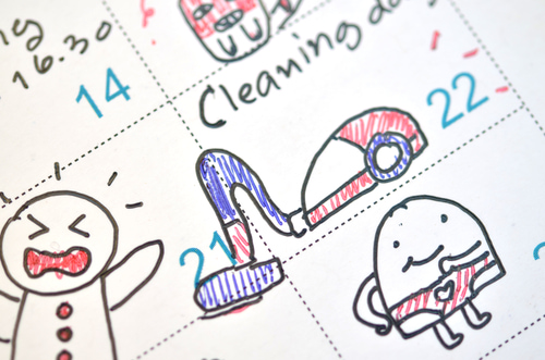 master cleaning schedule